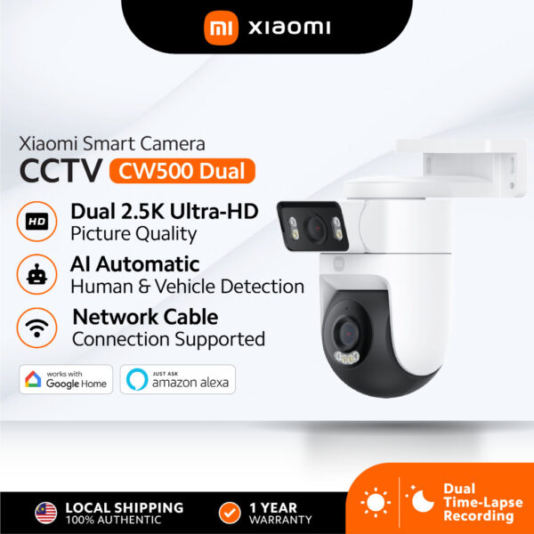 my-11134207-7rasi-m4g8k8yuxjvs11.jpg Xiaomi Outdoor Camera CW500 Dual | 2.5K Ultra-HD Quality | AI Human & Vehicle Detection | Alarm Function | Wi-Fi 6